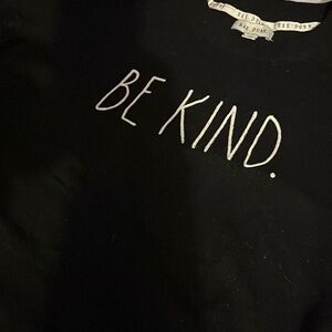 RAE DUNN super soft black, light weight sweater size LARGE